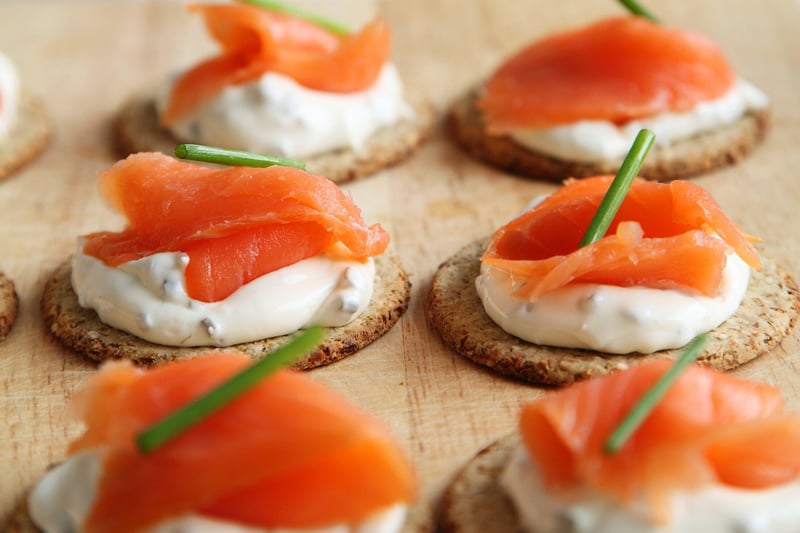 Smoked Salmon Cucumber Bites